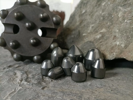 Cobalt 6 Spherical Carbide Mining Buttons Cemented For Mining Industry